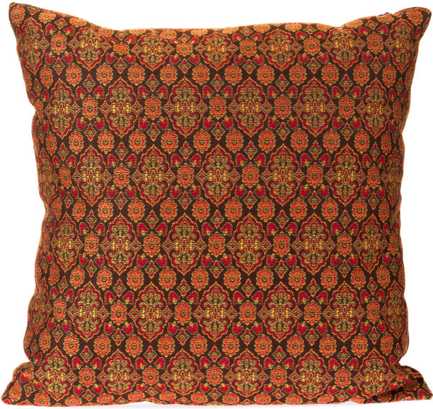 装饰橙色装饰枕头孤立图片下载