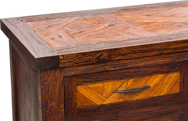古董木箱的抽屉孤立在白色的背景图片下载