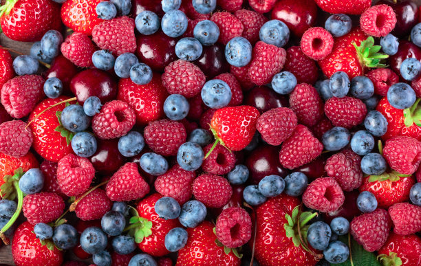 浆果的混合。图片下载