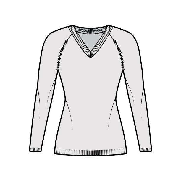 v领毛衣的技术时尚搭配图片下载