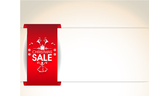 圣诞销售海报横幅或传单设计图片下载