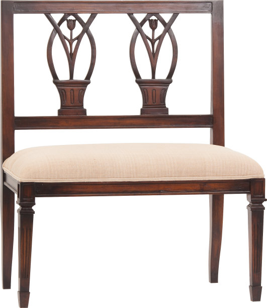 在白色背景上孤立的古董沙发图片下载