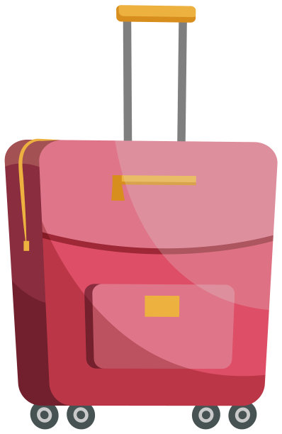 女士装衣服用的粉色行李箱图片下载