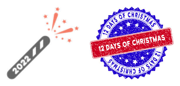 点半色调2022爆竹图标和双色12图片下载