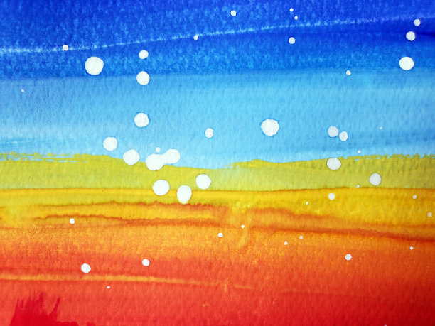 色彩斑斓的绘画纹理看起来像彩虹或夕阳天空中的雪图片下载