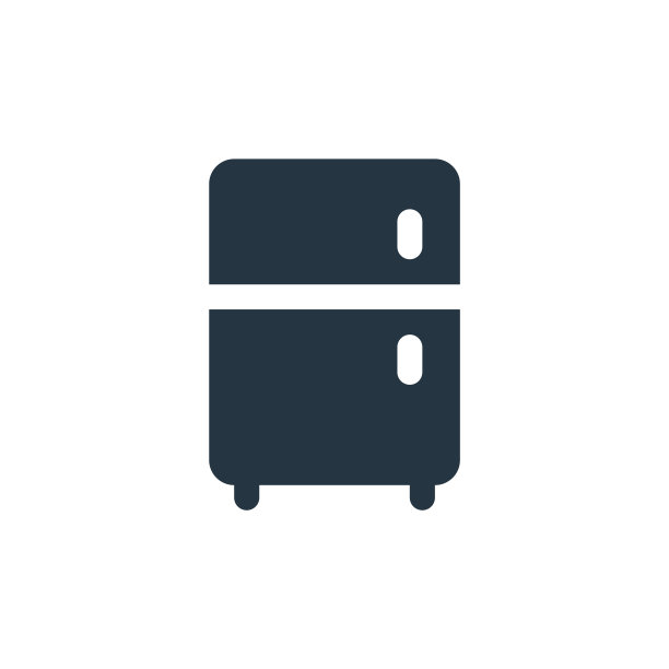 冰箱图标。冰箱图标，用于网站设计和移动，应用程序开发，打印。冰箱图标从充满家具收集孤立的白色背景。图片下载