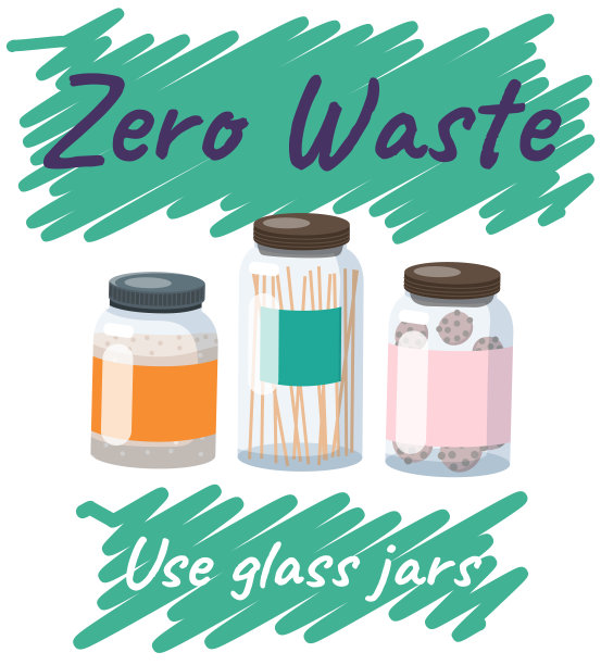 用玻璃罐代替塑料罐。“零浪费”的概念。使用环保可重复使用的容器图片下载