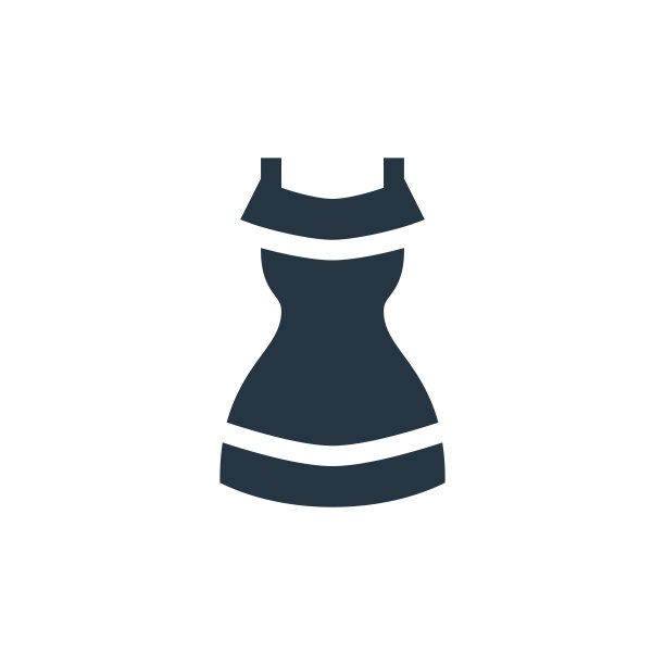 衣服图标。字形服装图标为网站设计和移动，应用程序开发，打印。连衣裙图标从填充墨西哥收集孤立的白色背景。图片下载
