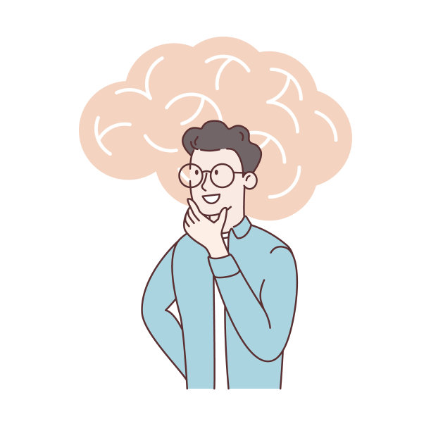 大脑活动抽象的商业概念平面插图。头脑风暴，解决问题，思考和想象，想法，动机和灵感，找到解决方案。抽象的隐喻。图片下载