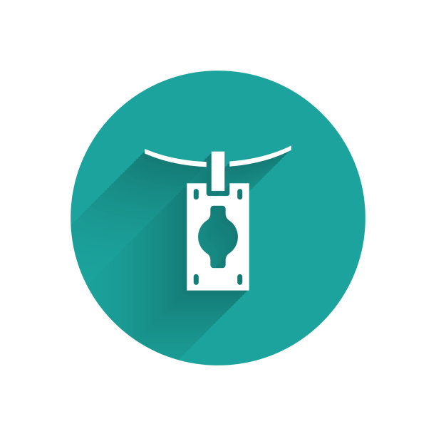 白色洗钱icon与长期隔离图片下载