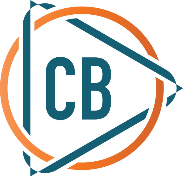 字母CB圆形三角形logo设计图片下载