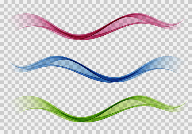 光滑美丽的波浪集波浪抽象图片下载