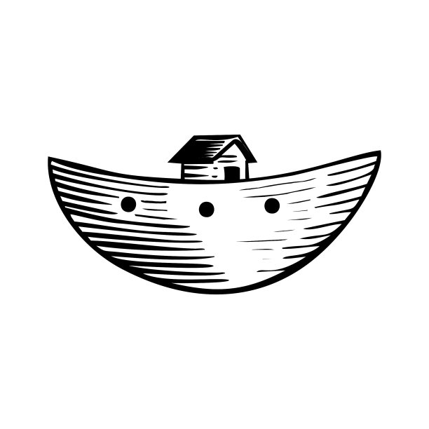 圣经的插图。诺亚方舟。图片下载