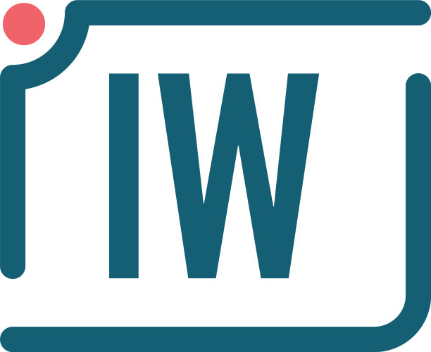 初始字母iw相机标志设计模板图片下载