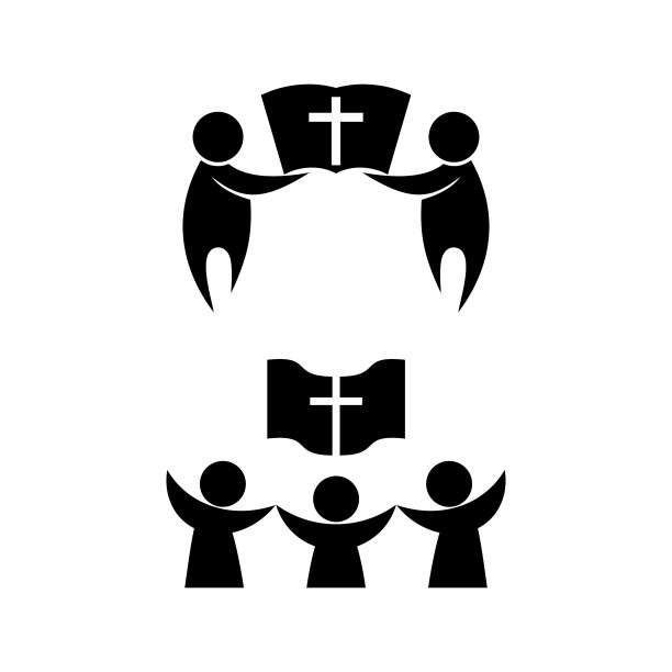 基督教的插图。教堂的标志。耶稣基督的门徒。在圣灵里合一。图片下载