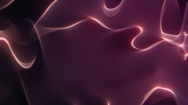 摘要流动光滑分形霓虹波背景。图片下载