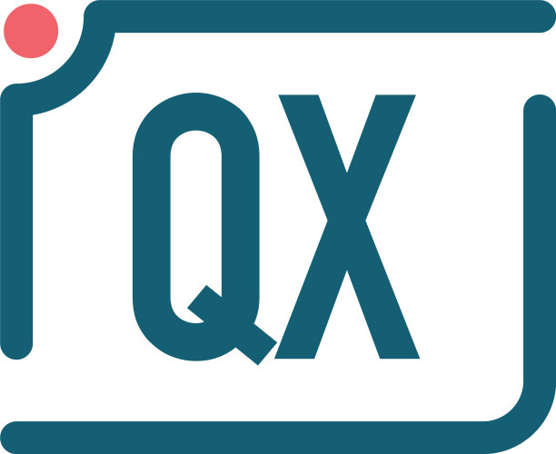 字母QX相机Logo设计模板图片下载