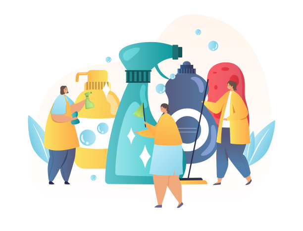 使用清洁产品的概念图片下载