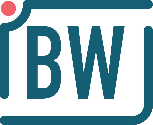 首字母bw相机标识设计模板图片下载