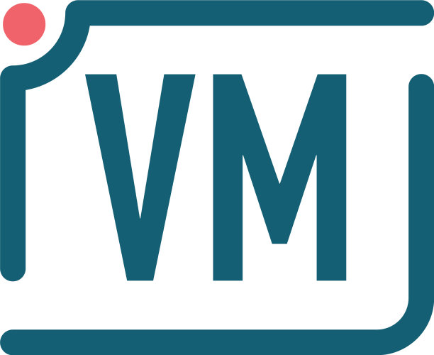 字母VM相机Logo设计模板图片下载