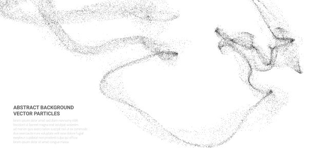 摘要具有颗粒流运动的三维图像图片下载