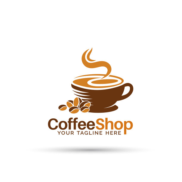 现代咖啡店标识设计图片下载