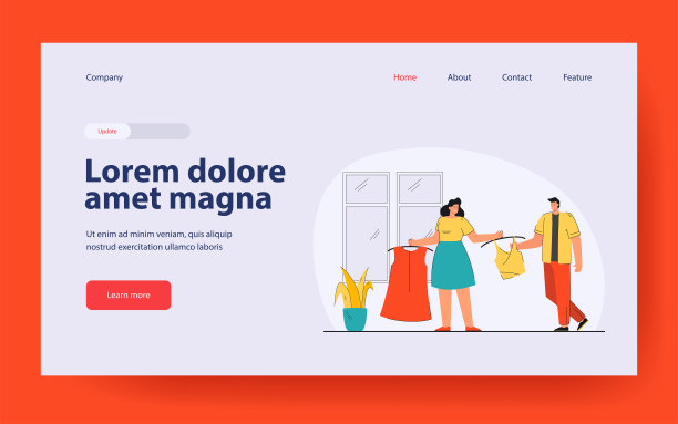 女人向男人展示新衣服图片下载