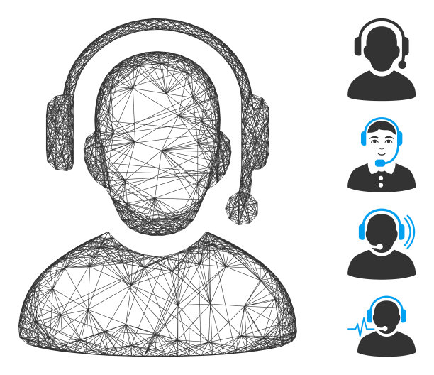 网络呼叫中心网格图片下载