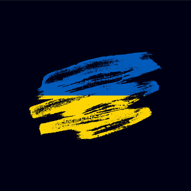 Grunge纹理乌克兰国旗图片下载