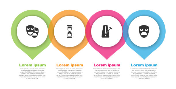 喜剧和悲剧的布景掩盖了古老的沙漏图片下载