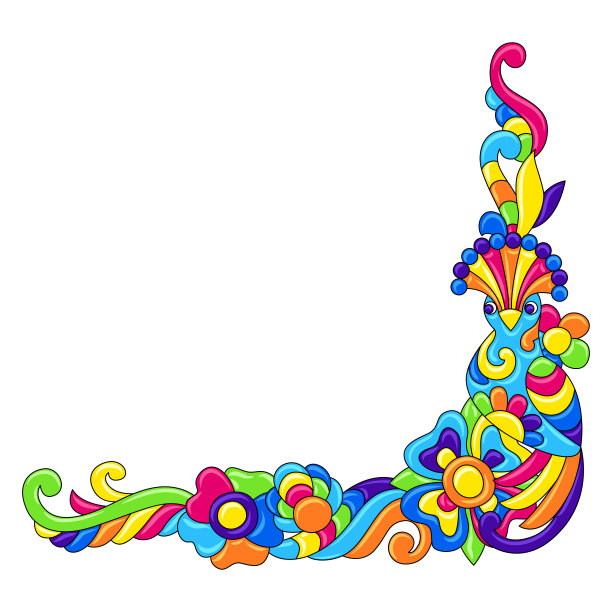 装饰性框架与热带鸟类墨西哥图片下载