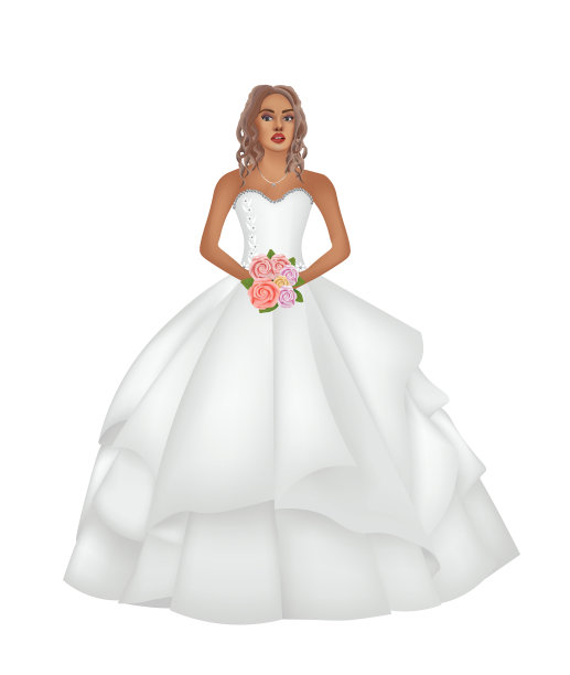 穿着婚纱的女人图片下载