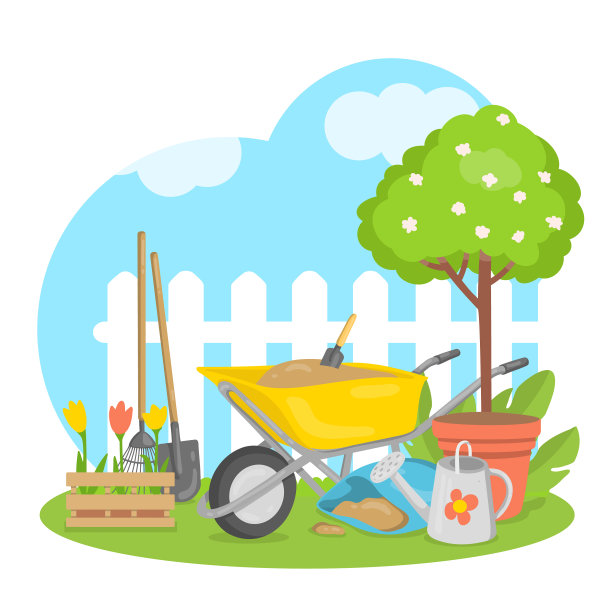园艺概念春季种植图片下载