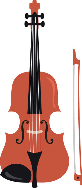 白色背景上的小提琴图片下载
