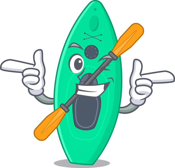 漫画化的独木舟设计理念与趣味图片下载