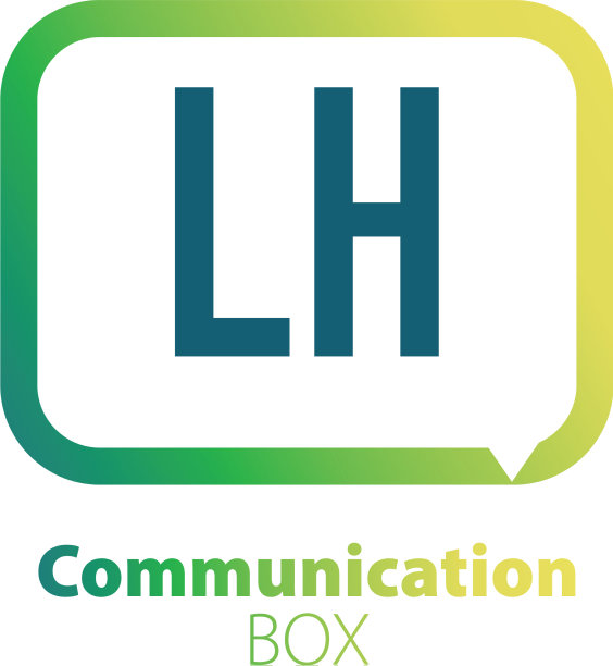 首字母LH通信对话框标志设计图片下载