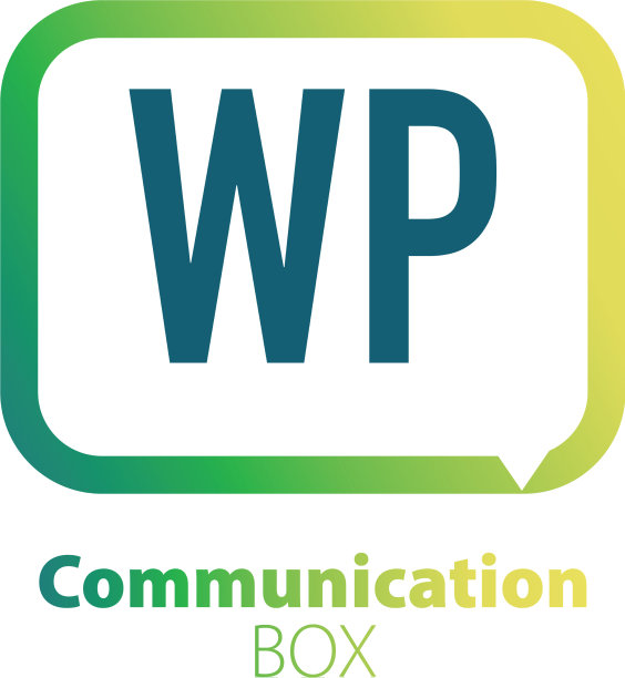 字母WP通信框标志设计图片下载