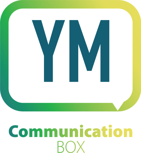 首字母YM通信方框logo设计图片下载