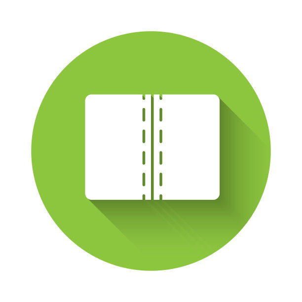 白色纺织织物卷标与长隔离图片下载