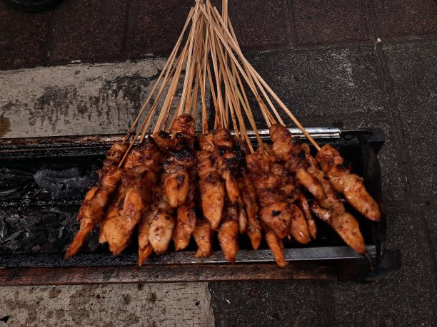 鸡肉沙爹图片下载