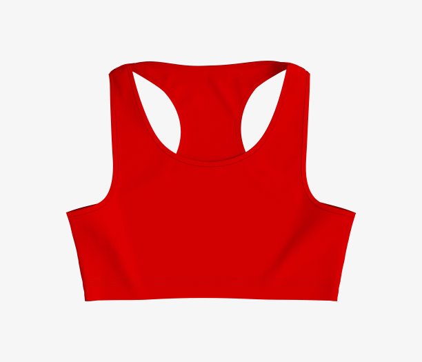 女人的运动胸罩模型在前视图图片下载