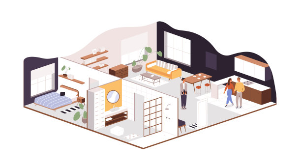 家庭夫妻购买或租用新公寓或图片下载