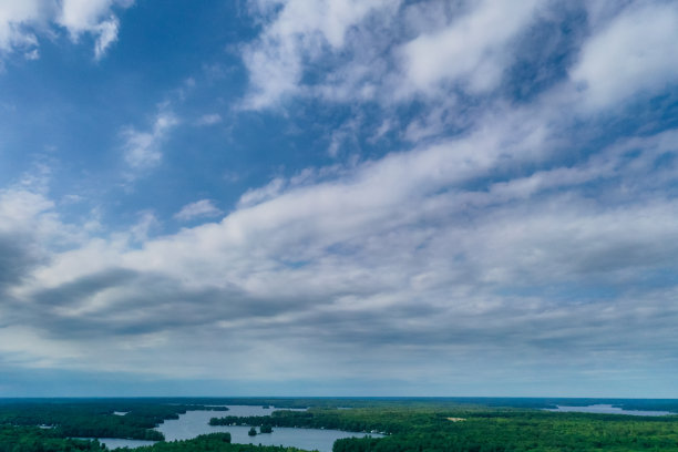 鸟瞰图托伦斯湾和马斯科卡湖，安大略省，加拿大图片下载