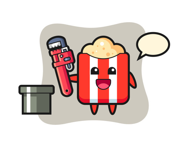 扮演水管工爆米花图片下载