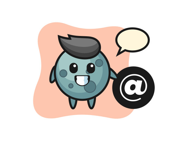 卡通小行星站在旁边，象征图片下载