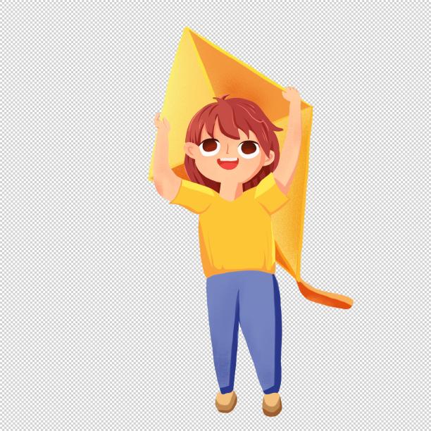 儿童节放风筝图片下载