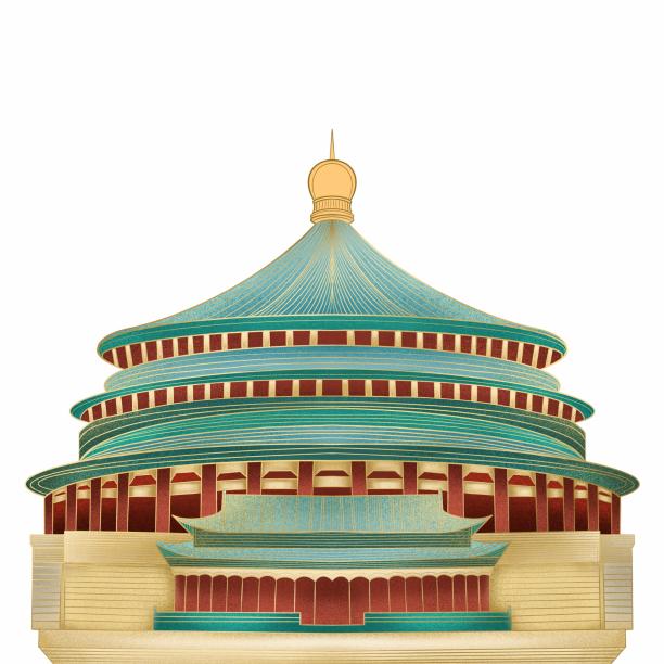 重庆建筑插画图片下载