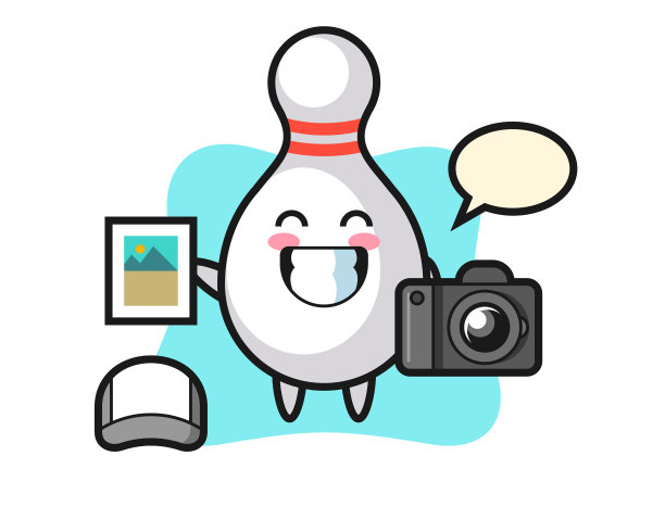 角色保龄球瓶作为摄影师图片下载