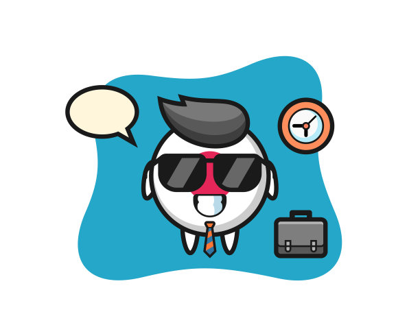 卡通吉祥物日本国旗徽章为图片下载