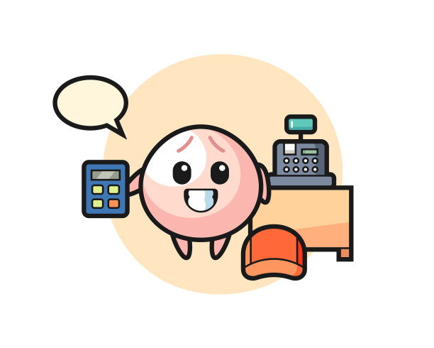 肉包子字当收银员图片下载